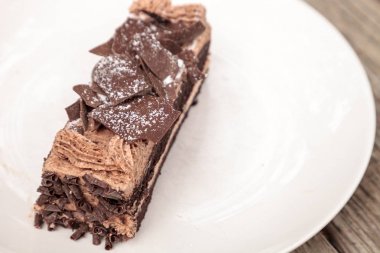 Paris kek nemli devils yiyecek çikolata kek denilen