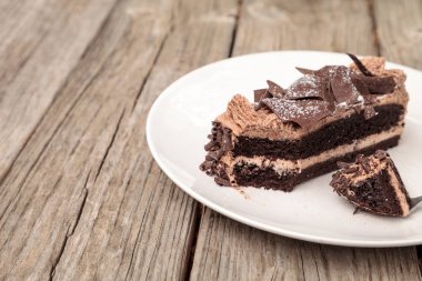 Paris kek nemli devils yiyecek çikolata kek denilen