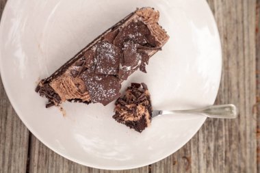 Paris kek nemli devils yiyecek çikolata kek denilen