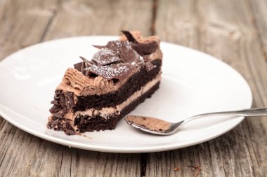 Paris kek nemli devils yiyecek çikolata kek denilen