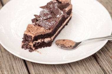 Paris kek nemli devils yiyecek çikolata kek denilen