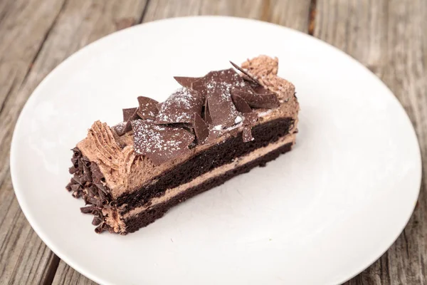 Paris kek nemli devils yiyecek çikolata kek denilen — Stok fotoğraf