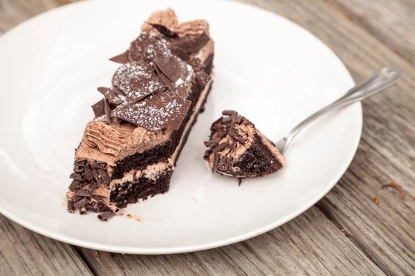 Paris kek nemli devils yiyecek çikolata kek denilen