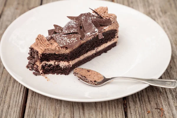 Paris kek nemli devils yiyecek çikolata kek denilen — Stok fotoğraf