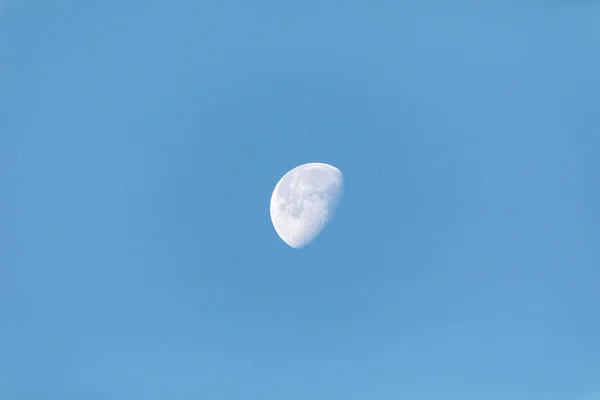 Half moon as it gets ready to set — Stock Photo, Image