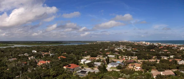 Luftaufnahme der Küste des neuen Smyrna-Strandes und des Ponce de le — Stockfoto