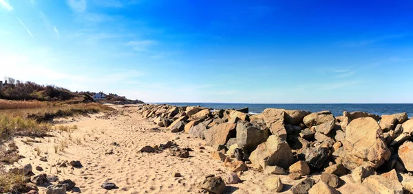Mayflower Beach in Dennis, Massachusetts on Cape Cod — Stock fotografie