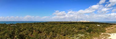 Bill Baggs Cape Florida Eyalet Parkı 'nın hava görüntüsü