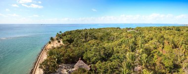 Bill Baggs Cape Florida Eyalet Parkı 'nın hava görüntüsü