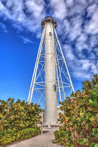 Faro de la Isla Gasparilla Playa de Boca Grande en Boca Grande — Foto de Stock