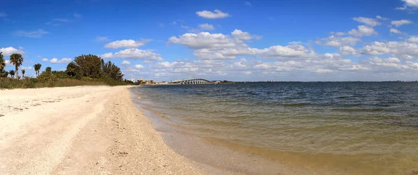 Sanibel Causeway Brücke Hintergrund Des Causeway Islands Park Auf Sanibel — Stockfoto