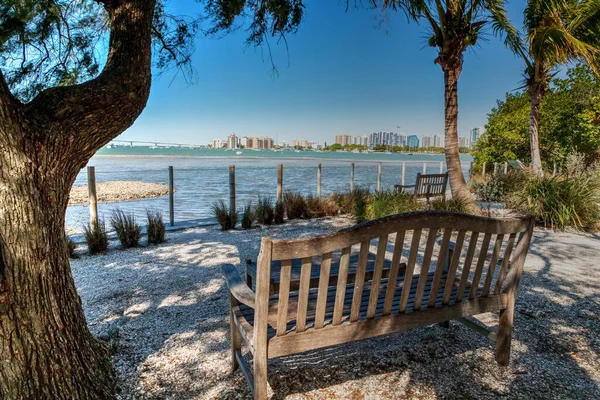 Blick Auf Die Bucht Von Sarasota Mit Einem Ruhigen Ruhigen — Stockfoto