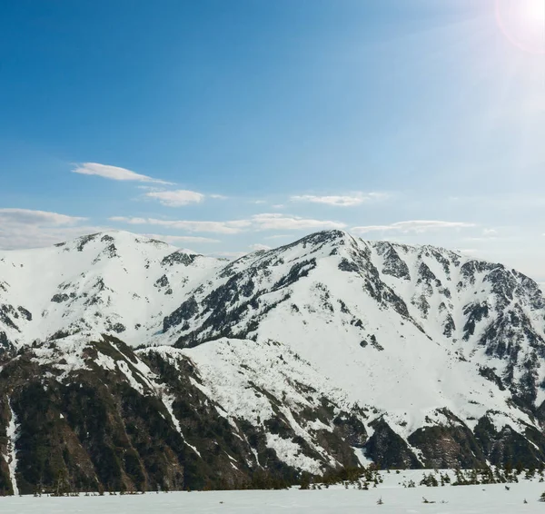 Ruta Alpina Tateyama Kurobe Hermoso Paisaje Vista Las Montañas Nieve — Foto de Stock