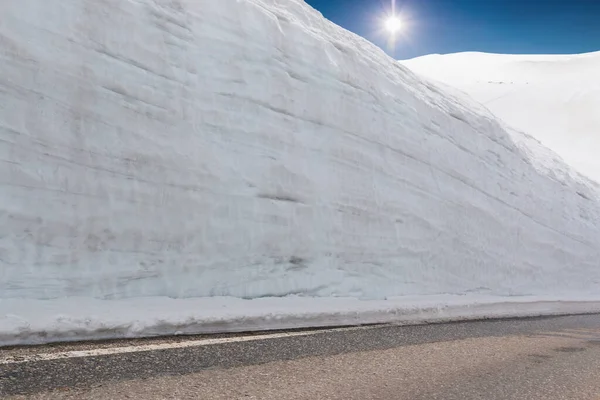 Tateyama Kurobe Alpine Διαδρομή Και Όμορφο Τοπίο Θέα Χιονισμένα Βουνά — Φωτογραφία Αρχείου