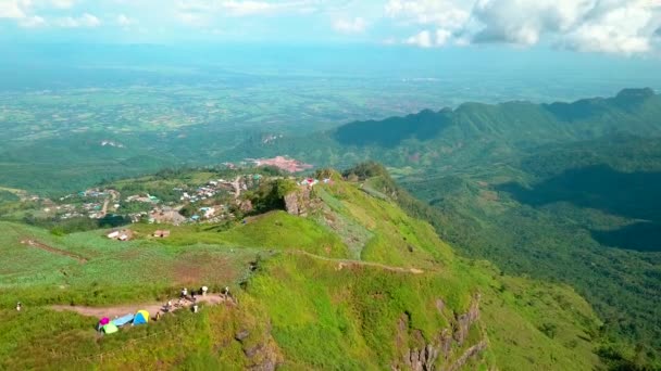 Naturaleza Paisajística Tailandia Paisaje Vista Aérea Desde Avión Tripulado Volador — Vídeos de Stock