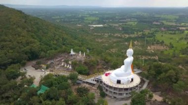 Wat Khao Chong Çad 'ın hava manzarası Phu Phan Krum milli parkı, nong wua bölgesi, Udon thani bölgesi, Tayland' da seyahat yeri