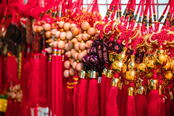 Geluk knoop, fortuin keyring sieraad voor Chinees Nieuwjaar decor — Stockfoto