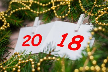 Beyaz yaprakları üzerinde yazıt 2018