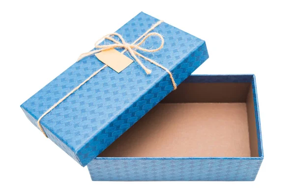 파란 선물 상자 — 스톡 사진