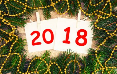 Beyaz yaprakları üzerinde yazıt 2018