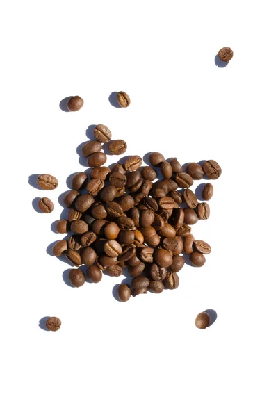 Kahve çekirdekleri toplu toplu olarak — Stok fotoğraf