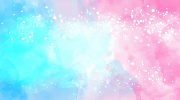 Όμορφη Ταπετσαρία Νερομπογιές Πολύχρωμο Μπλε Ροζ Παστέλ Χρώμα Αφηρημένη Υφή — Διανυσματικό Αρχείο