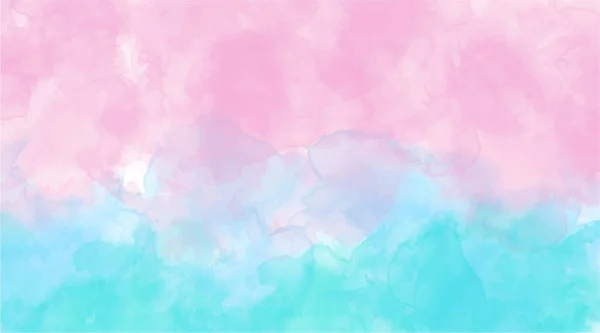 Beau Fond Écran Éclaboussure Aquarelle Multicolore Bleu Rose Couleur Pastel — Image vectorielle