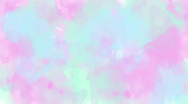 Hermoso Fondo Pantalla Splash Acuarela Multicolor Rosa Azul Color Pastel — Archivo Imágenes Vectoriales