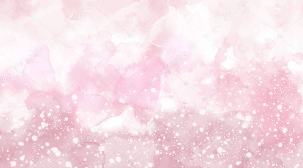 Beautiful wallpaper HD splash watercolor multicolor blue pink, pastel color, abstract texture background.  For google slides/lettering background. Rainbow color, sky, brush strokes wash, Galaxy style.