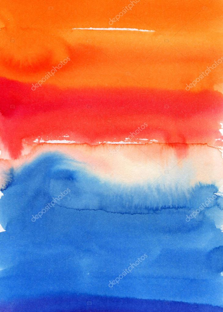 Rainbow vivid watercolor background Stock Photo by ©Ksu_Ganz 128796742