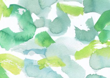 yeşil ve mavi suluboya doku arka plan