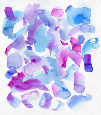 Soyut renkli darbeleri suluboya arka plan