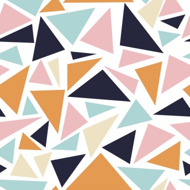 Vektör soyut üçgenler seamless modeli.