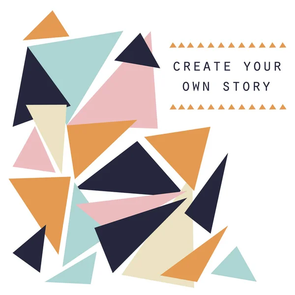 动机海报创建你自己的故事. — 图库矢量图片