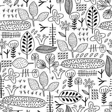 Vektör çiçeksiz desen