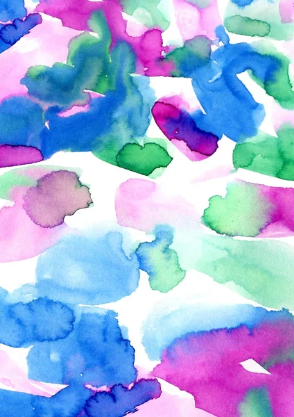 yeşil ve mavi arka plan suluboya