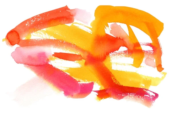 Sulu Boya yıkama arka plan kırmızı ve turuncu katmanları ile