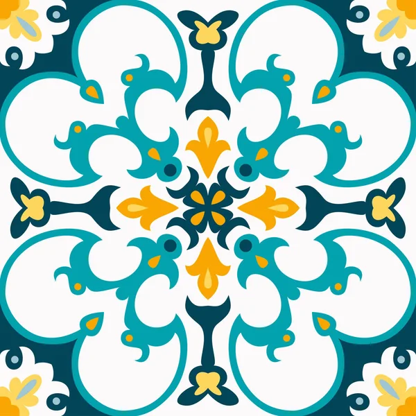 Oriental ornamento azulejo tradicional . —  Vetores de Stock