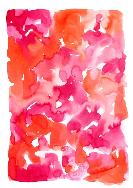 Textuur rood roze aquarel achtergrond. — Stockfoto