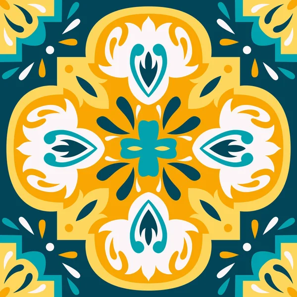 Ornement Traditionnel Oriental Motif Sans Couture Méditerranéen Design Tuiles Illustration — Image vectorielle