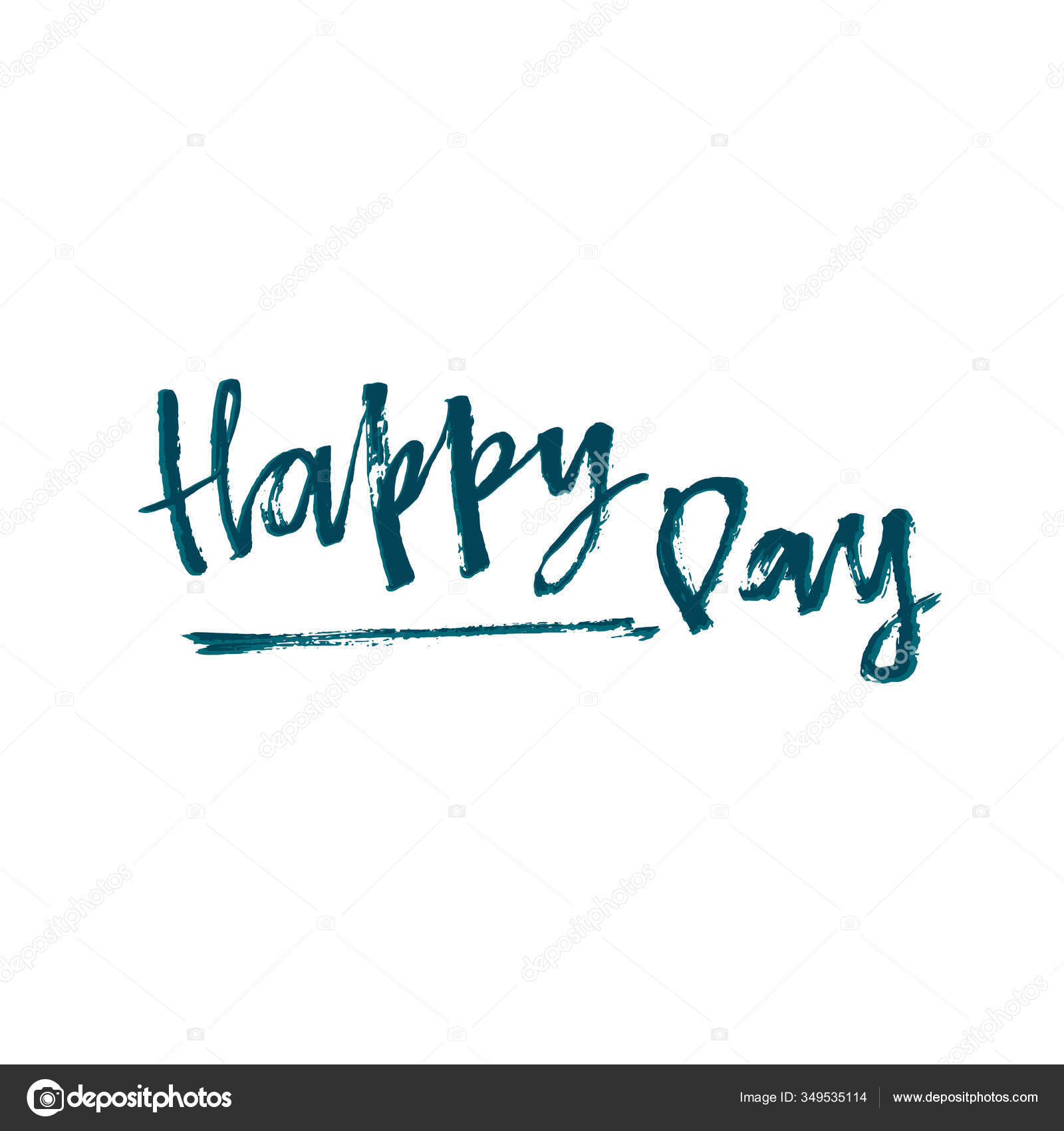 Feliz Día Elemento Letras Dibujado Mano Para Diseño Inscripción Tinta