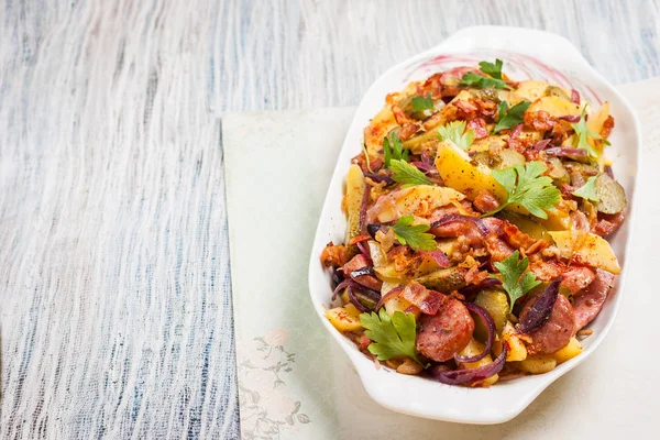 Kartoffelsalat. Tysk potetsalat . – stockfoto