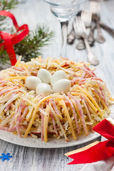 Salat "Vogelnest" — Stockfoto