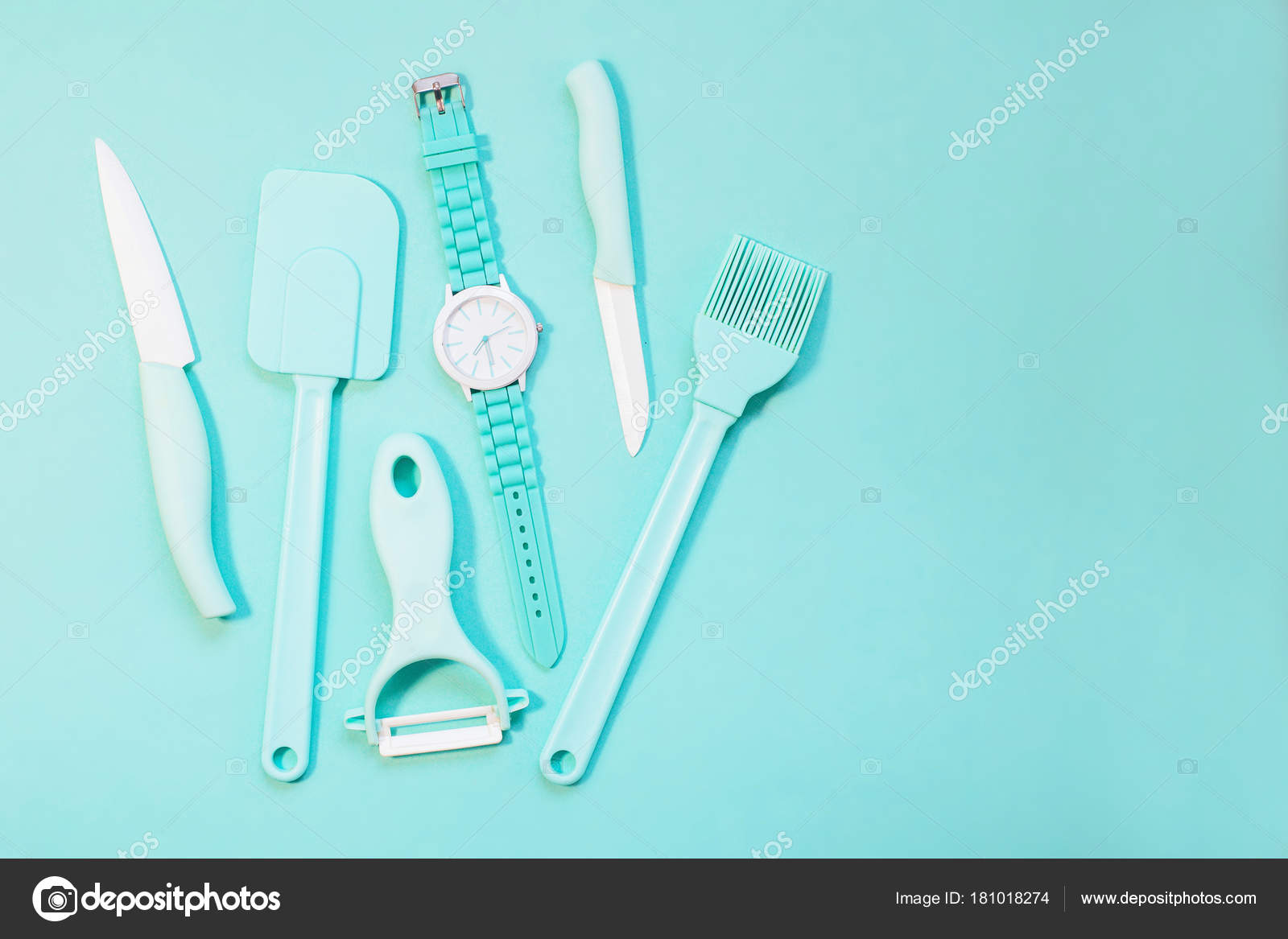 Cooking Tools Kitchen Utensil Color Background Stock Photo Cooking Tools And Kitchen Utensil On Color Background Photo By Photokool Ukr Net