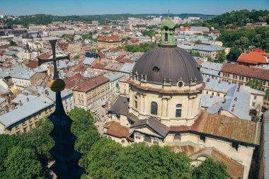 Lviv şehir panorama görünüm