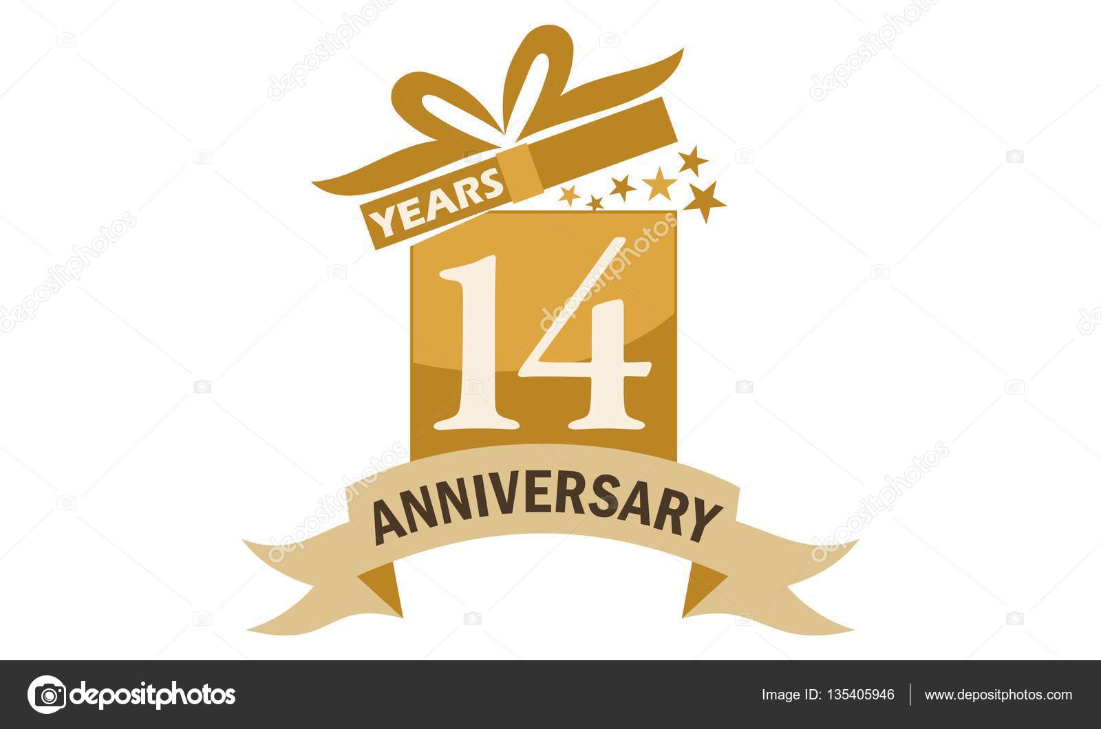 14 Ans Anniversaire De Ruban De Boite Cadeau Image Vectorielle Alluranet C 14 Ans Anniversaire De Ruban De Boite Cadeau Image Vectorielle Alluranet C