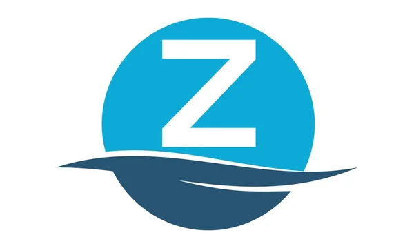 Κύμα νερού Αρχική Z — Διανυσματικό Αρχείο