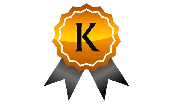 Logotipo Calidad Letra K — Vector de stock