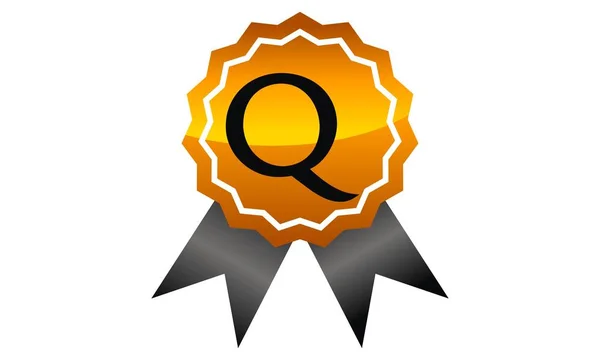 Logotipo calidad letra Q — Vector de stock