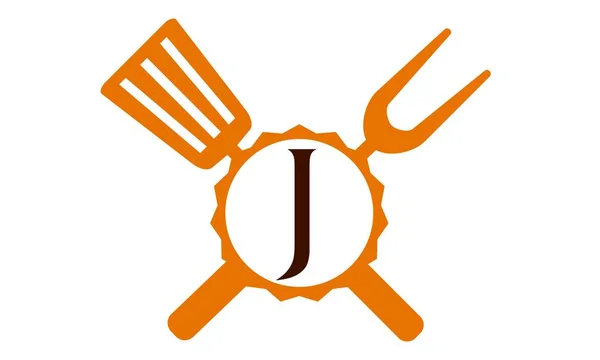 Ресторан Letter J — стоковый вектор